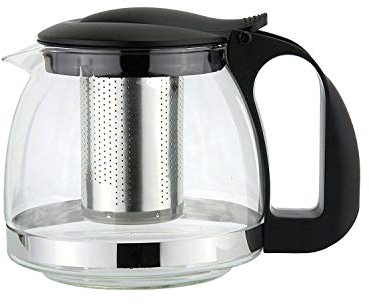 Glow Glass 1100ml Infusion Teapot – Heat Resistant Glass Teapot with Stainless Steel Infuser for Loose Leaf Tea - The Ultimate Tea Infuser for Every Occasion - Perfect Everyday Tea Pot