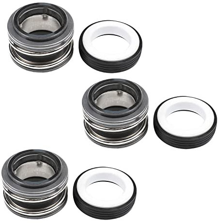 Othmro Mechanische Wellendichtring Ersatz XJ-25 für Pumpenwelle Wasserpumpen Welle Mechanische Abdichtung Legierung Kunststoff 3pcs