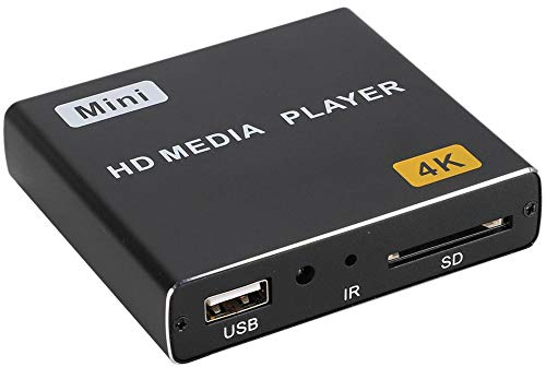 Lettore video musicale 4K HDMI, lettore multimediale digitale USB lettore multimediale universale per Android, lettore universale portatile multifunzione(UE)
