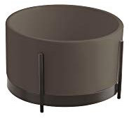 Lavabo con struttura da appoggio o freestanding Ibrido Tondo Basalto Opaco (da appoggio)