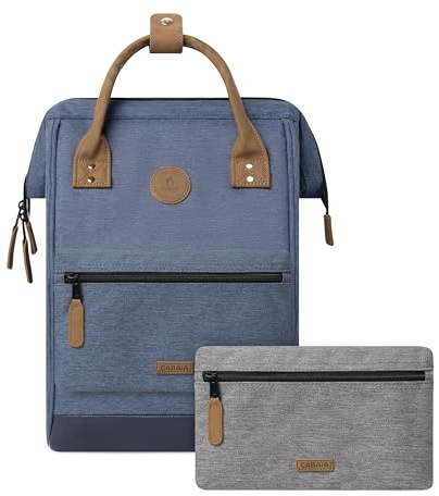 CABAIA Sac à Dos Adventurer Paris 18L - Ordinateur 13 - Déperlant | Bagage cabine · Ouverture grand angle · Système MOLLE pochettes interchangeables · Certifié Vegan · Conçu pour durer