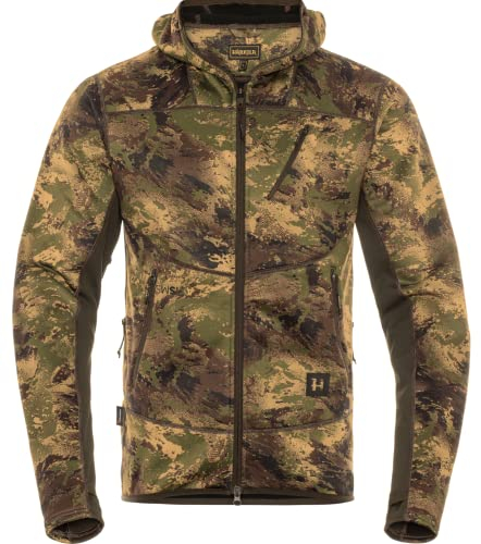 Härkila | Deer Stalker camo fleece hoodie | Professionelle Jagd Kleidung & Jagd Zubehör für Herren & Damen | Skandinavische Qualität Made to Last | AXIS MSP®Forest, M