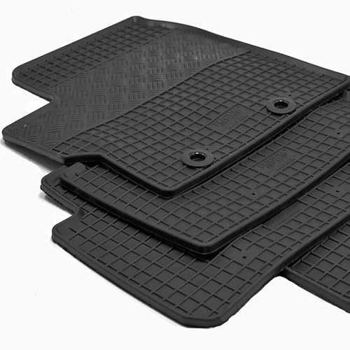 Mattenprofis Gummifußmatten schwarz geeignet für Toyota Yaris/Hybrid Cross | Baujahr ab 2020, Farbe schwarz, hoher Rand, wasserundurchlässig, rutschfest, Automatten, Autofußmatten