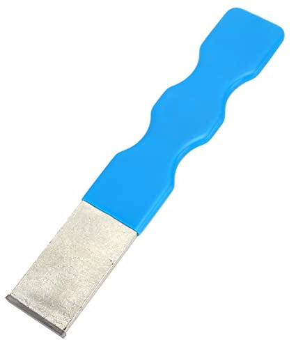 Grattoir en Carbure de 1 à 1/4 Po, Grattoir en Carbure de Tungstène en Fer Bleu Poignée Ergonomique Pointe en Carbure Portable Universel pour Joints Antirouille