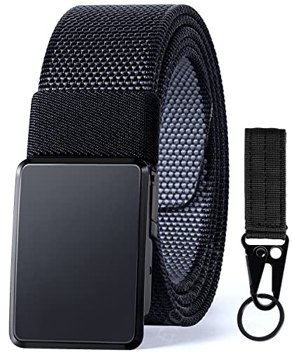 EIOKBECY Gürtel Herren, Taktischer Militär Gürtel mit Schnellspanner Metallschnalle, 1 Gürtel 2 Farben Nylon Gürtel für Outdoor Sport, Golf, Casual und Arbeit