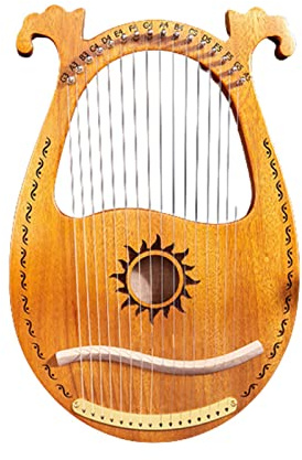 16/19/21/24 Saiten Lyra Lyra Harfe Holz Mahagoni 21 Saiten Harfe Musikalisches Anfängerinstrument Lyre ?Harfe für Anfänger