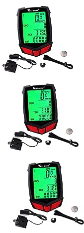 YARNOW 3 Stück 20 Fahrrad Tacho Fahrradcomputer Digitaler Tacho Heimtrainer Fahrrad Flüssigkristall Stoppuhr