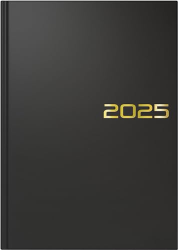 BRUNNEN Buchkalender Mod. 795 2025 | A5, Kunststoff, schwarz