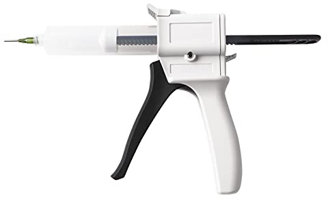 Lwuey Pistole per Colla, AB Pistola Erogatrice 1:1 Bicomponente Decorazione Arte DIY a Scuola Riscaldamento Rapido Hobby Artigianato Ugello di Miscelazione Statico 30 Ml Strumento Pressare Spremere