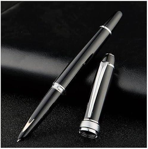 GddOGUK Wyśmienity luksus Füllfederhalter High-End-Metallschreibstift 14 Karat Goldfeder Tagebuchschreiben Kalligraphiestift Schulbedarf Schreiben Füllfederhalter Atemberaubend
