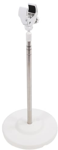 ZJchao Porta Asciugacapelli, Supporto per asciugacapelli in acciaio inox asta telescopica regolabile supporto girevole per Ventilatore Pavimento con Angolo Girevole Regolabile Bagno
