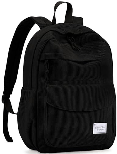 Chase Chic Schulrucksack Mädchen,Cord Rucksack Teenageralter Leichter Schulranzen Daypack für Schule