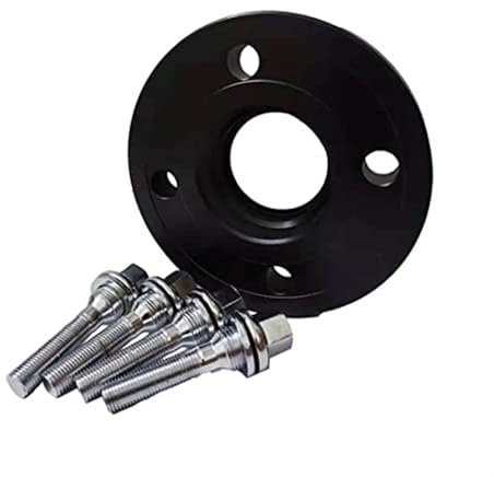 ZAPYVET Wheel Spacer Suit, for Car, for Peugeot, Kit 4x108 CB:65.1 106/206/307/308/2008/3008/408/406/207/208/301/1007/306 Separadores Car Wheel Spacer(BLACK 1pcs 15mm)