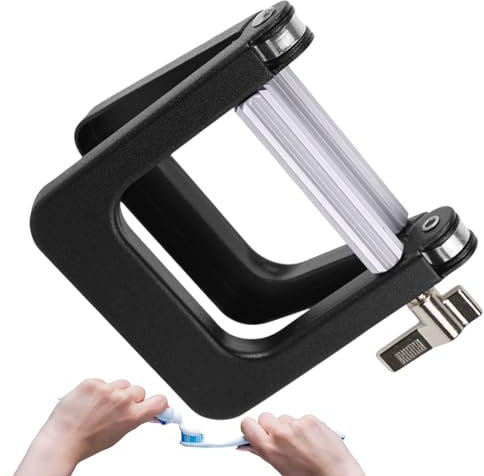 Xistuoz Presse-tube de dentifrice – Presse-tube de peinture en aluminium, robuste, design ergonomique, organisateur de salle de bain pour pommade et teinture des cheveux