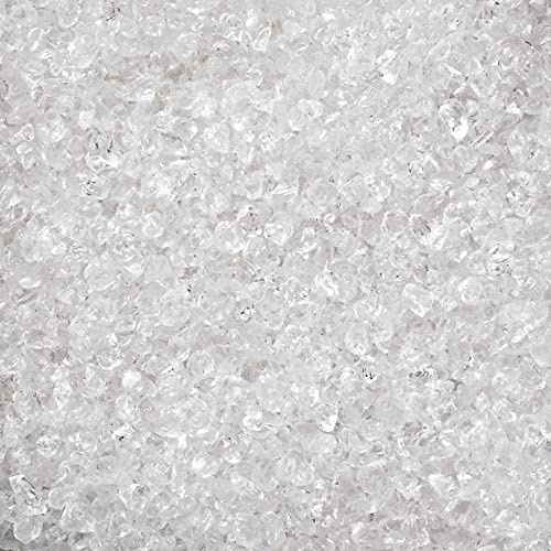 Eurosand Glassteine 2-4 mm Dekosteine 500g Glas Ganzjährig geeignet Bergkristall