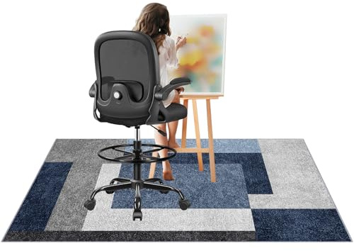 Tehocwiz Alfombra para Silla de Escritorio, Alfombra Silla Ruedas, Alfombra de Protección del Suelo para Silla, Alfombrilla Protectora para Suelos, Alfombrilla para Silla de Gaming 90 x 120 cm