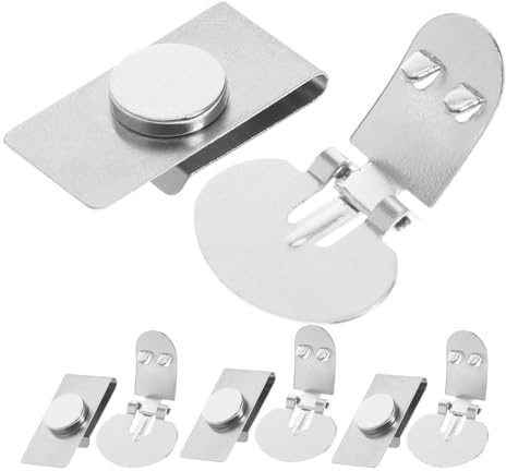 BESPORTBLE 4 Paar Krawattenhalter: Unsichtbare magnetische Krawattenklammern, unsichtbarer magnetischer Anti-Krawattenhalter für Geschäftstreffen und formelle Anlässe