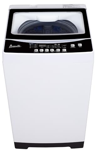 Avanti STW16D0W Portable Washing Machine 1.7 Cu. Ft. Capacity, Top Loading with Hot and Cold Water Inlets, 6 Cycles, Compact for Apartments Dorms and RVs, White