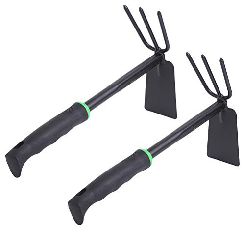 quadra tridente da giardino Coltivazione utensile per la rilevazione di metalli e per la caccia al - 2pz