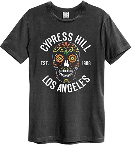 Amplified Cypress Hill Blommig Skalle T-shirt för män