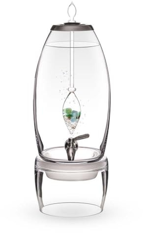 VitaJuwel Grande Forever Young | Wasserspender mit Aquamarin, Aventurin, Rauchquarz & Bergkristall für Detox und Gelassenheit