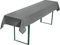 REDBEST Biertisch-Tischdecke, Biertisch-Auflage, Tischdecke Bierzeltgarnitur, Bierbanktischdecke grau Größe 90x260 cm - strapazierstark und langlebig
