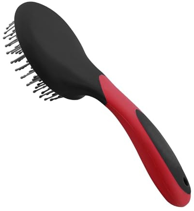 Samuliy Mane Pulling Comb for Horses, Mane and Tail Brush Horse Grooming Brushes with Humanized Handle, Horse Pet Massage Brush, Horse Hair Brush Ponytail Comb for Thick, Curly or Fine Equine Hair
