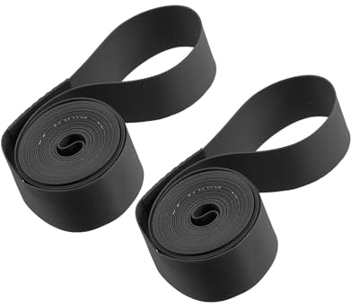 Partuto 26 Bike Wheel Rim Strip Rim Tape Liner Tube Band PVC Black Pair Replacement