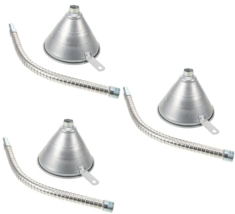 Gatuida 3piezas Embudo Flexible De Para Cambio De Combustible y Fluido De Transmisión Para Automóviles y Maquinaria Diseño Curvable y Resistente