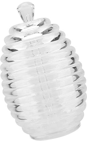 AKLOSIPY 265 Ml Transparentes Biene-Ped-Honigglas mit D- oder Sto- und Honigspender, Perfektes Honigglas mit D-S-Ion
