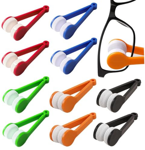 XPEX 10 Paños de Microfibra para Limpiar Gafas,Paños de Microfibra para Limpiar Gafas,Paños de Microfibra para Limpiar Gafas que no dañan las lentes, Reutilizables