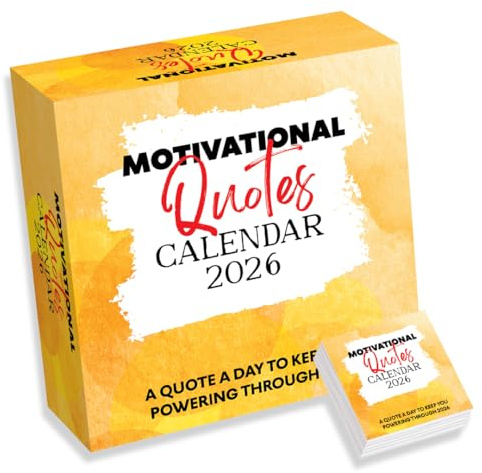 Calendrier de bureau quotidien 2026 avec citation inspirante pour femme – Cadeau de fête des mères, cadeau d'anniversaire pour maman, calendrier de bureau positif – avec support et dates britanniques