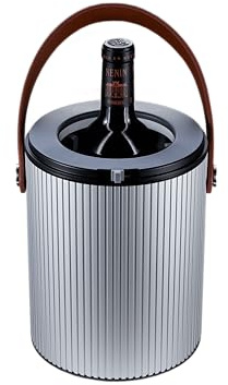 VIVANT Lyra Silver Rafraîchisseur de Bouteilles Multi-Fit™ – Refroidisseur Modulaire sans Glace avec des Pochettes Réfrigérantes – Élégant et Portable (Brun, 2 Lot de Pochettes Réfrigérantes)