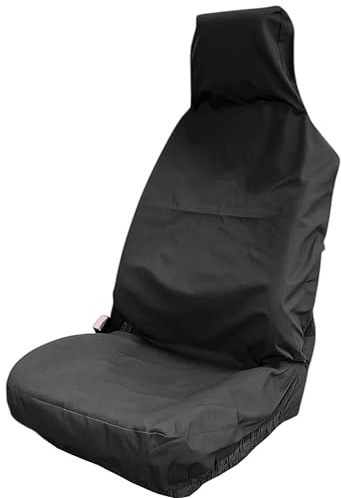 WYRELINE® 1PCS Very Heavy Duty Universal Car Seat Cover | Front Car Or Van Seat Cover Protectors | Durable And Easy Wipe Clean Waterproof Material (1 PACK)