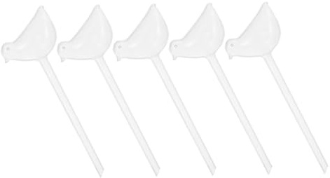 Hemobllo Lot de 5 Dispositifs D'arrosage Automatiques D'oiseau pour Plantes en Pot, Grosse Taille, Plastique Transparent, Irrigation Lente pour Jardin Intérieur et Extérieur