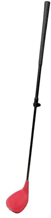 Wenoup Wedge de Golf para Niños, Palo de Golf Chipper, Regalo, Empuñadura Ergonómica Ajustable para Que Los Niños Jueguen en El Patio Trasero O Al Aire Libre, Rojo