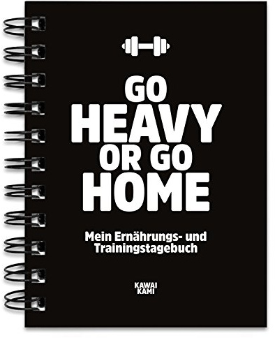 KAWAI-KAMI Trainingstagebuch & Ernährungstagebuch für Krafttraining, Fitness-Studio, Bodybuilding, Diät, Workout, Gym, Trainingsplaner mit Erfolgskontrolle, Trainingsbuch zum Ausfüllen, DIN-A6