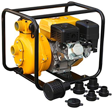 Rotek Hochdruck Motorpumpe mit 4-Takt Benzinmotor WPG4-HP-0300-80-5H, bis zu 75m Förderhöhe, Stage-V