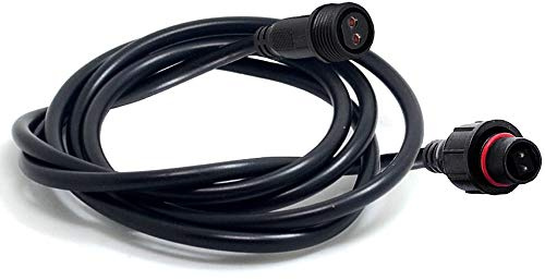 YETOR Wasserdichtes Verlängerungs Kabel 2 polig, wasserdichtes 16AWG Verlängerungs Kabel, IP68 Verlängerungs Kabel für Solar strahler, Garten Spike Leuchten, LED Lichtbänder.(9.84FT)