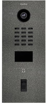 DoorBird D2101FV Fingerprint 50 IP Video Türstation | Video-Türsprechanlage mit 1 Ruftaste, Fingerabdruckleser, RFID, HD-Video, Bewegungssensor, in Eisenglimmer (DB 703)