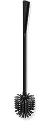 HEWI WC-Bürstengarnitur 801 (Farbe tiefschwarz, Toilettenbürste mit Behälter, kegelförmige Form, WC-Garnitur für Wandmontage, Griff ergonomisch, Bürstenkopf schwarz) 801.20.100 90