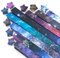 540 Blatt 12 Sternbild Glücksstern Origami Papierstreifen Galaxie, 8 verschiedene Designs von schönem Weltraum Sternenhimmel für Kunst DIY Bastelbedarf, Pastell Stern Faltpapier (A)