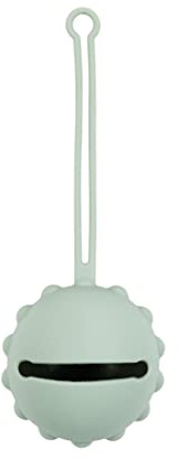 Nattou Schnullerhalter aus Silikon, Praktisches Schnuller-Etui für alle Modelle, BPA-frei, Ca. 21 cm, Silicon, Grün