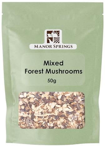 Dried Forest Mix Mushrooms (Porcini, Slippery Jack & Shiitake Mushrooms) 50g by Manor Springs