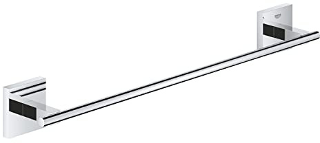 Grohe Start Cube QuickFix - Barra de toallas 45cm, cromo, para pegar (pegamento QuickGlue A2) o atornillar, ref. 40987000