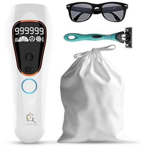 Dispositivo profesional de depilación láser IPL y depiladora para mujeres y hombres, 999,999 flashes, reducción permanente del vello para cara, piernas, brazos, línea de bikini y cuerpo, tratamientos