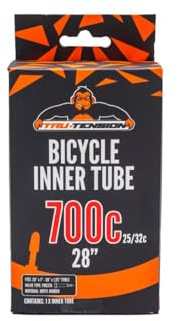 Tru-Tension | 28 Cycling Inner Tube | for High-Performance, Race, Road & Off-Road Bikes | Essential Bicycle Tools & Accessories