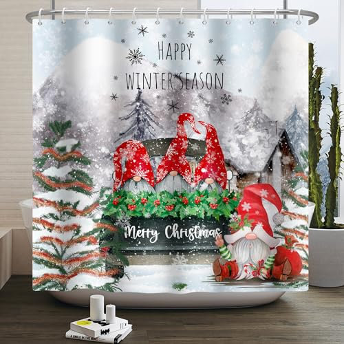 Duschvorhang Red Tree Grey Duschvorhang Stoff Polyester Shower Curtains Antischimmel Badevorhang Wasserdicht Duschvorhänge Duschvorhang Anti Schimmel mit 12 Duschvorhangringen 180x220cm