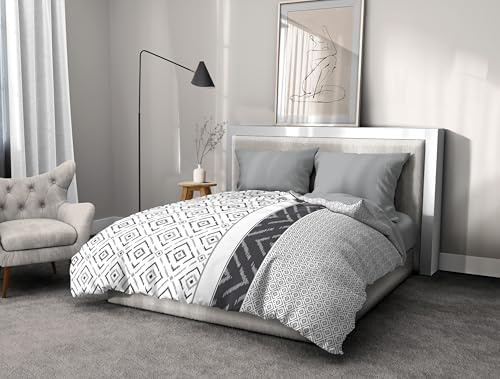 Home Linge Passion Parure DE Couette 240x260 Ethno Gris