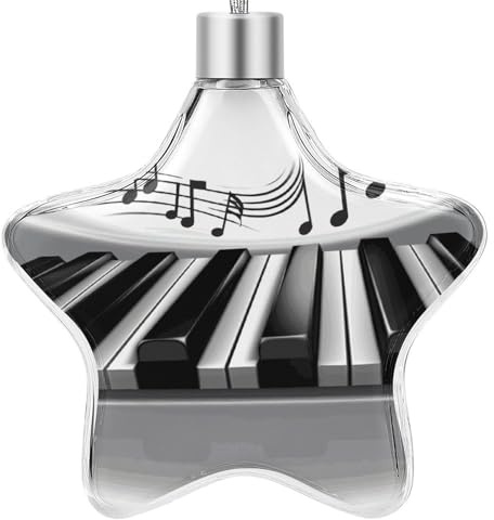 Weihnachtsschmuck 2024 Weihnachtsbaum Stern Anhänger Klavier Musik Symbol Lustige Weihnachtsanhänger Hängende Weihnachtsbaum Dekoration für Zuhause Neujahr Party Supplies Geschenke